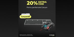 Oferta Extrareducere 20% EXTRA COD pentru perifericele Canyon la evoMAG.ro