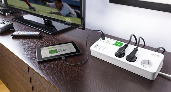 Prelungitor cu protectie, APC SurgeArrest Essential PM6U-GR