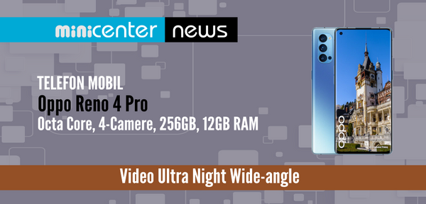 Telefon mobil Oppo Reno 4 Pro, Octa Core, 4-Camere, 256GB, 12GB RAM, Dual SIM