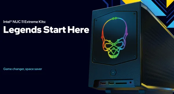 Sistem Mini PC Intel NUC 11 Extreme NUC11BTMi7 - Forma mica si performanta superioara